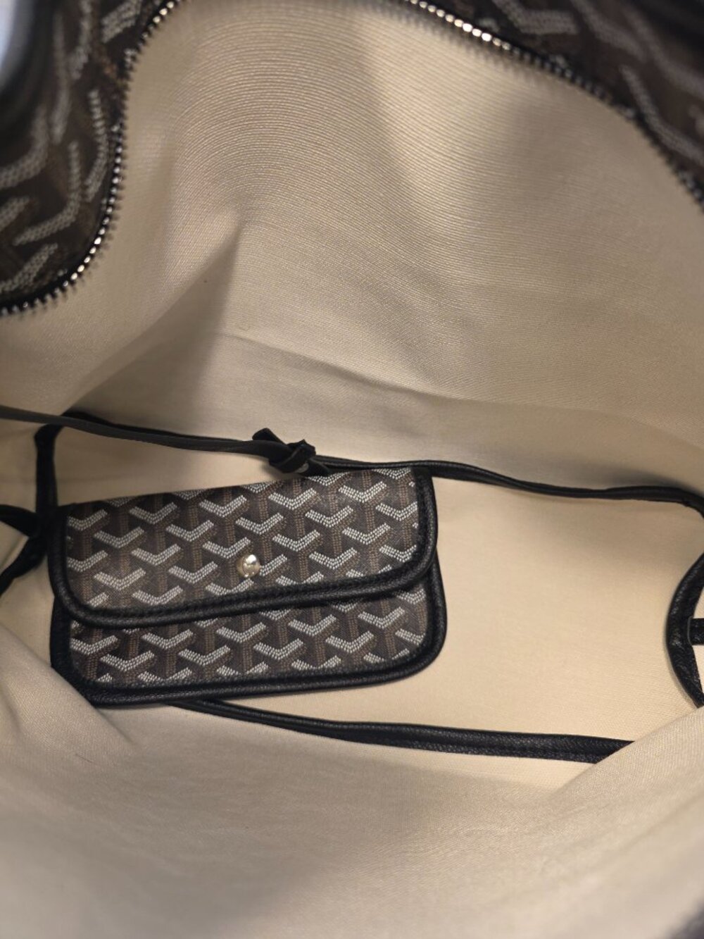 Designer Inspired Architectural Hobo Bag with Separate Zipper Pouch NWT - Picture 6 of 6